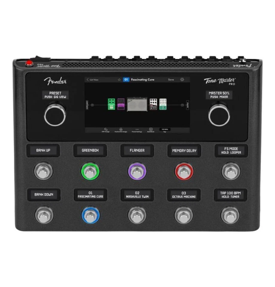 Estación de trabajo pedal de guitarra efectos Fender Tone Master Pro Mullti