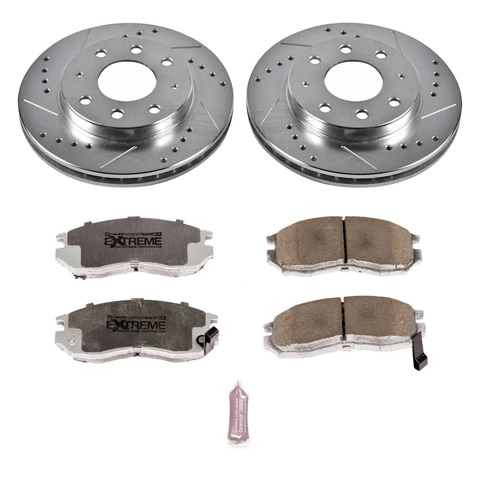 K1090-26 Powerstop 2-Wheel Set Brake Disc and Pad Kits Front for Eagle Summit - Image 3 of 3