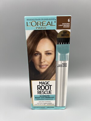 L'OREAL MAGIC ROOT RESCUE - 6 - MATCHES LIGHT BROWN SHADES - PERMANENT Sealed!