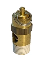 American Made Brass Compressor Safety Valve 375 PSI 1/4 NPT 316 CFM