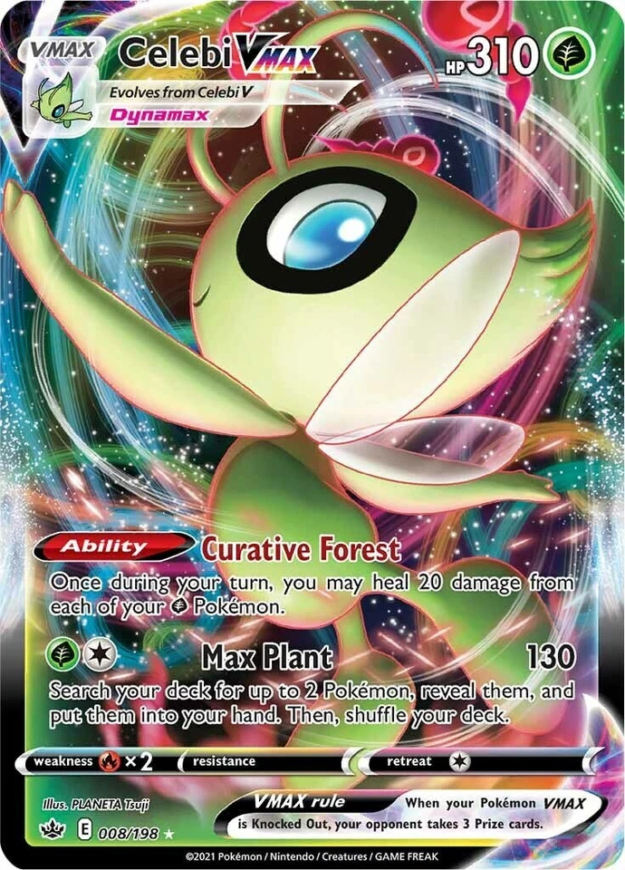 Celebi VMAX 008/198 Swsh06: Sword & Shield - Chilling Reign