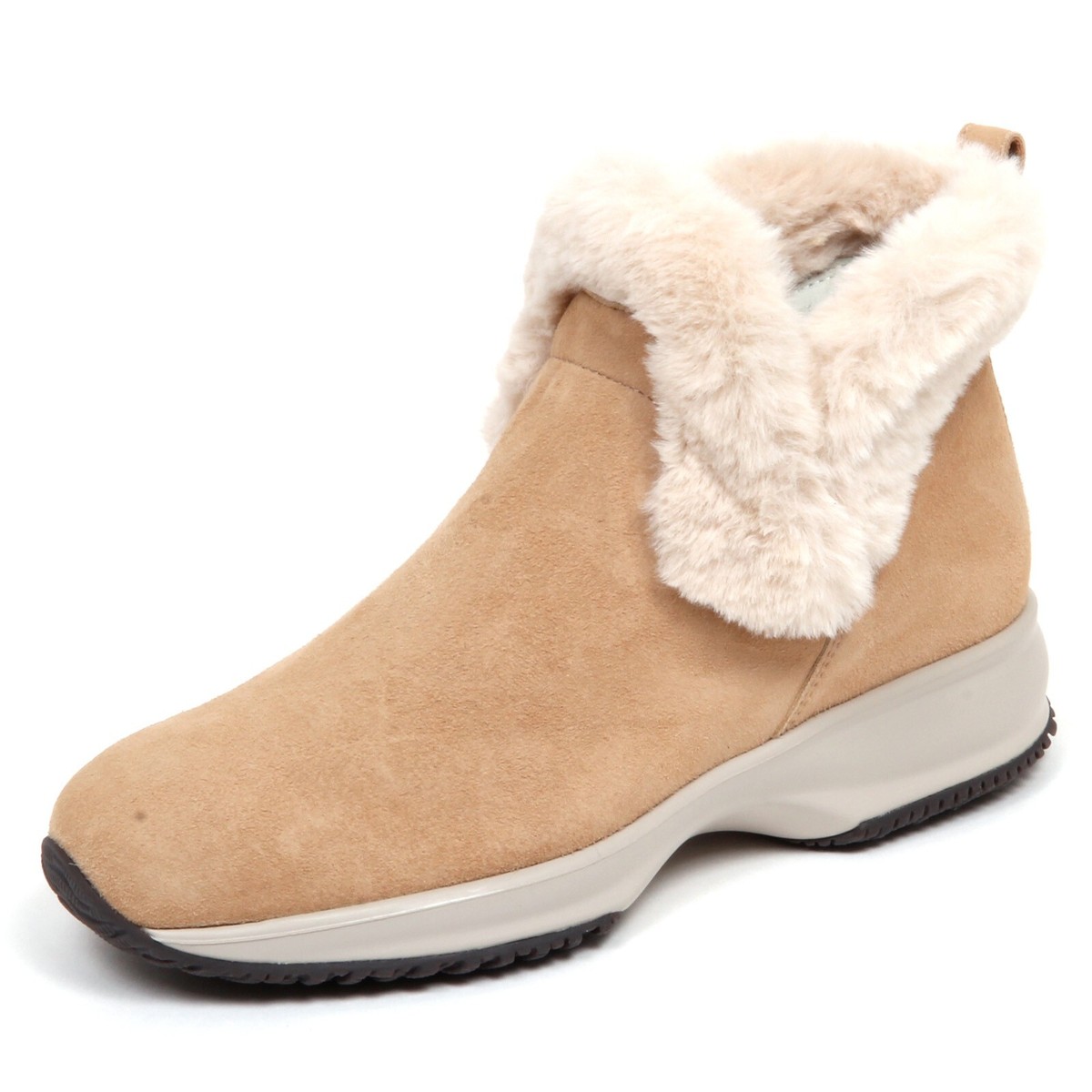 Hogan Footwear Hogan Shearling Sneakers F7010 Sneaker Donna Beige
