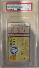 1959 WORLD SERIES GAME 6 TICKET🎟️SANDY KOUFAX & DODGERS TITLE #2🏆1ST IN LA PSA