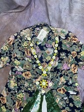 Chaudry KC Women's Dress Size Medium Boho Chic Floral Print NWT $74