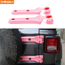 Tailgate Door Spare Tire Hinge Cover Accessories Pink For Jeep Wrangler Jl 2018