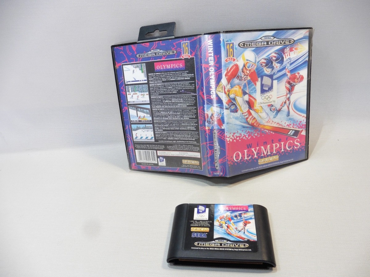 Jeu Sega Mega Drive - Winter Olympics - Version Complet (Boîte + Notice) - Bon État