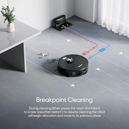 Tesvor S5 Max Robot Vacuum and Mop, 6000Pa Suction, 260 Mins Runtime Self-Charge - Picture 7 of 7