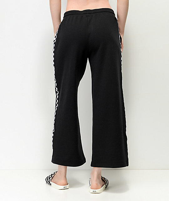 Vans Women's Chromo Black/White Checkered Sweatpants