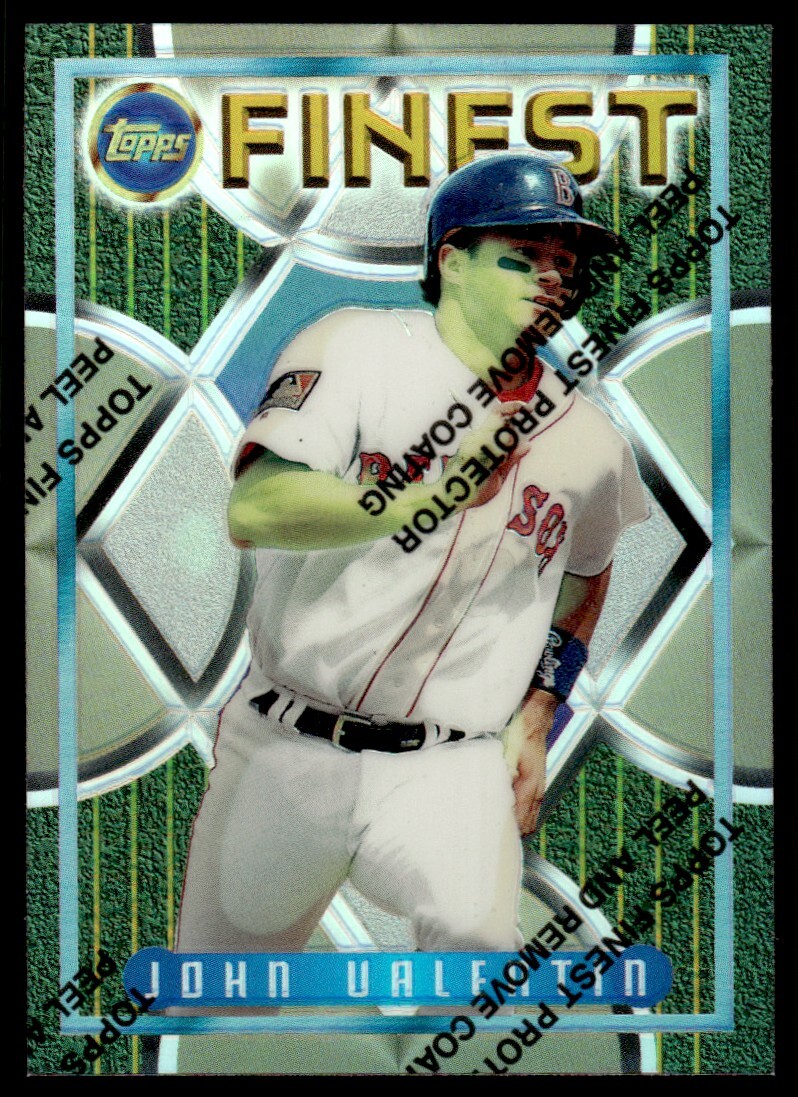 1995 Topps Finest w/ Coating John Valentin Refractor Boston Red Sox #53