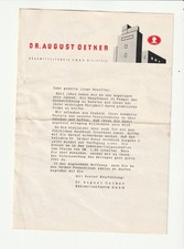 Dr. Oetker - Lebensmittelfabrik Bielefeld - Werbebrief / Prospekt - Ca. 1950