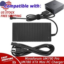 AC Adapter For Minisforum UM790 Pro UM780 XTX Mini PC Charger Power Cord 19V US