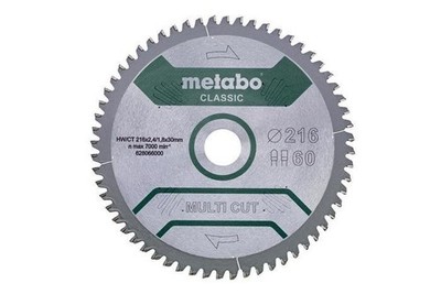 Metabo Kreissägeblatt multi cut classic D216xDicke 2,4xBohrung30mm Z.60 HW/CT