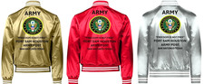 ARMY* FORT SAM HOUSTON ARMY POST* TEXAS*SATIN JACKET*ARMY OFFICIAL LICENSE