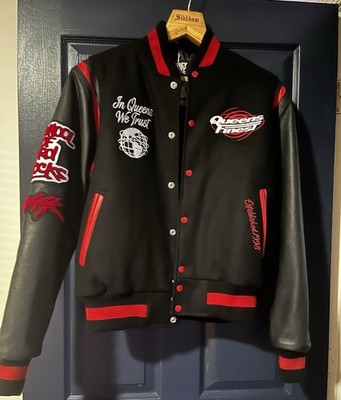 Queens Finest LHP Letterman Varsity Jacket Wool Leather Rare NYC Collab Small