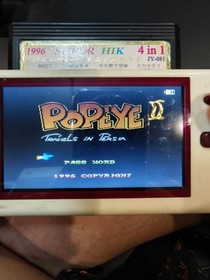 Juego Famicom NES HIK JY-081 4 en 1 Popeye 2, Super Aladdin, N&uacute;mero Mickey, Cazador de esp&iacute;as