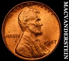 1947 Lincoln Wheat Cent - Red Choice Gem Brilliant Unc  No Reserve  #i1732