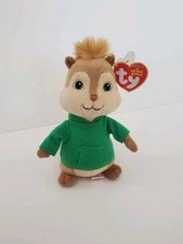 TY Beanie Babies Theodore Chipmunk Alvin Squeakquel Plush 2012 Flawed