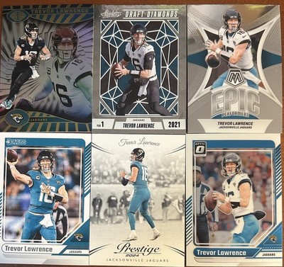 Trevor Lawrence- Jacksonville Jaguars Superstars - 6 Card Lot - 2 Inserts