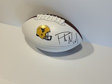 Pat Mcafee Autographed Football West Virginia JSA Authentic Signed Football