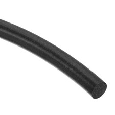 Silicone Foam Seal Strip, 7mm OD 4.5m 15ft Silicone Foam Weather Strip Black