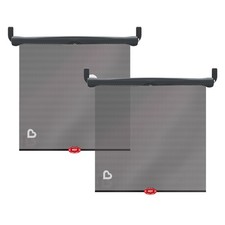 Munchkin Brica Sun Safety Car Window Shade with 2 Count Pack of 1 , Black