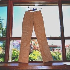 Wilson  s Leather Pants Snakeskin Embossed Sz 4 RUST BROWN Straight Western City