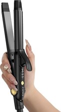 Travel Curling Iron 1 Inch Flat Iron, 2-in-1 Europe Compact Travel Size, Du...