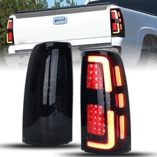 Smoked Led Tail Light For 99-02 Chevy Silverado 1500 2500 3500 99-03 Gmc Sierra