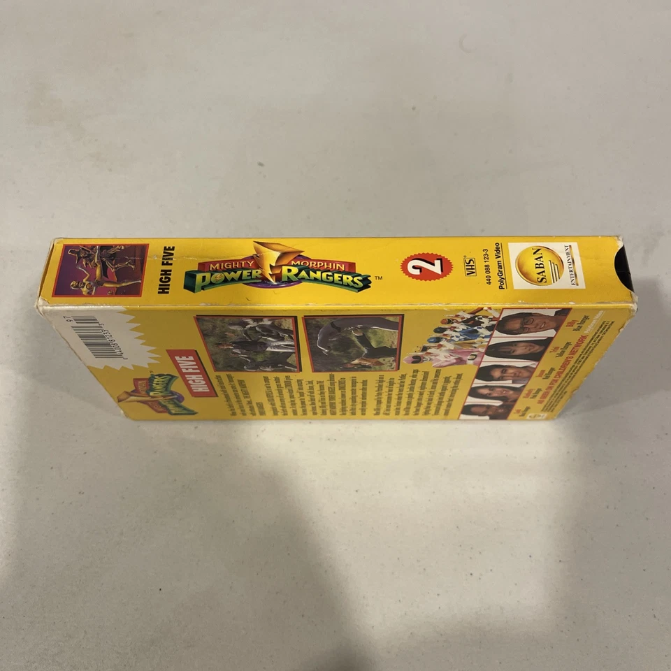 Mighty Morphin Power Rangers: High Five VHS  Rare Its Morphin Time Saban - Image 2 of 4