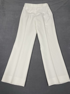 US Navy White Pants 14 MT Women's Officer Service Dress Lined Polyester  Slacks | eBay