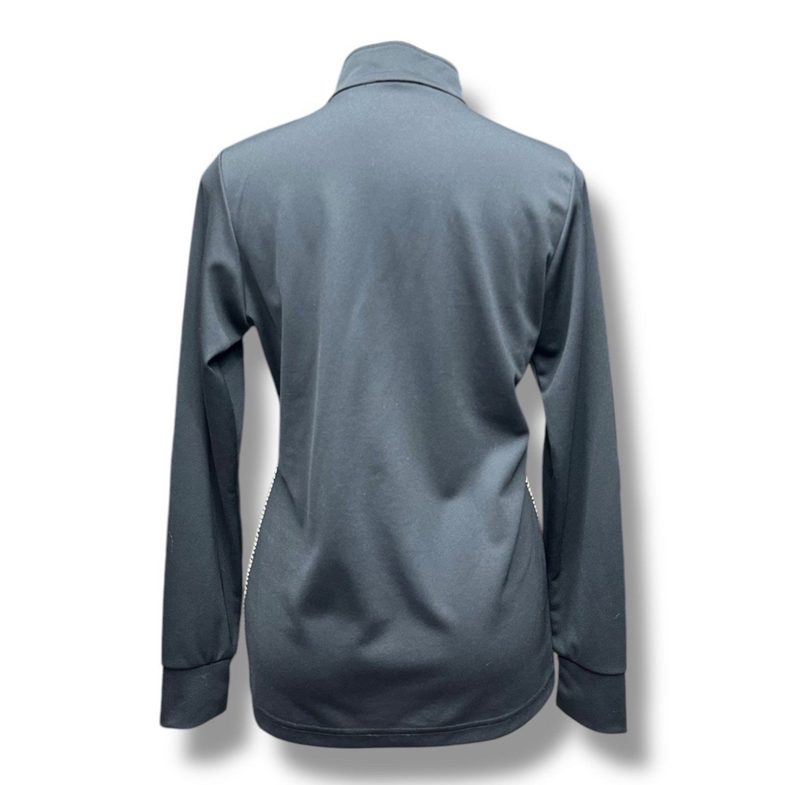 DNA Canada Base Layer Long Sleeve Quarter Zip Logo Houndstooth Womens Sz Large