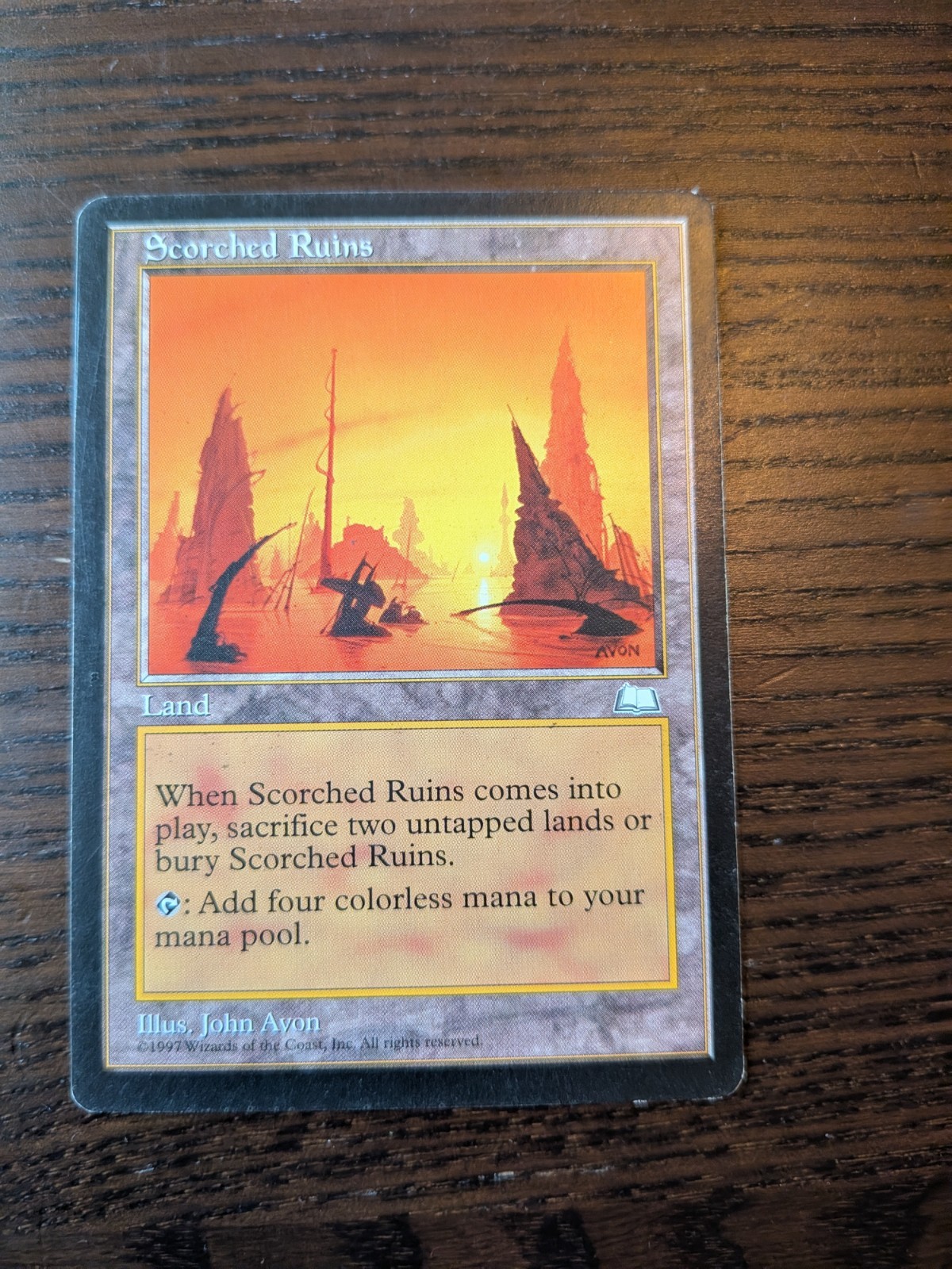 MTG Magic The Gathering Scorched Ruins Weatherlight MP