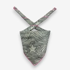 Vintage Versace Handkerchief Scarf Abstract Star Neckerchief Pocket Square 20x20