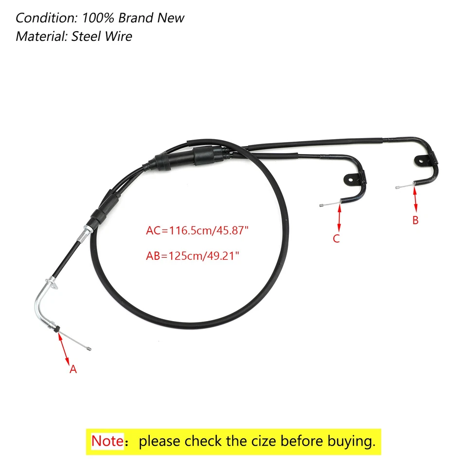 0487-033 Replace For Arctic Cat Choke Cable 2004-2006 650 V-2 V-Twin ATV - Image 2 of 4