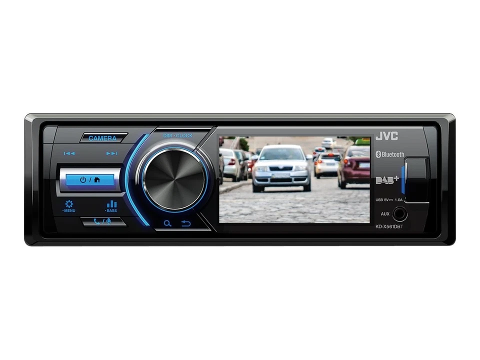 JVC KD-X561DBT Nero Blu 1 DIN 180 W 16 W AAC FLAC MP3 WMA BMP JPEG PNG KDX561DBT - Immagine 4 di 4