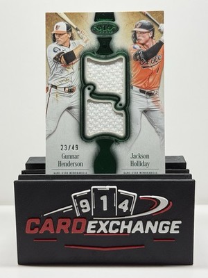 2026 Topps Tier One Gunnar Henderson Jackson Holliday Dual Relic Patch #/49 SP