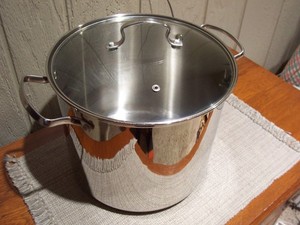 Stainless Steel Stock Pot - 12 Quart Heavy Duty Stock Cooking Pot Glass Lid