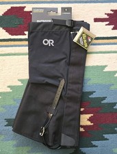 Outdoor Research Crocodile Gaiters Mens Medium Black GORE-TEX Style 243118 OR