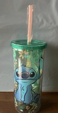 NWT Disney Stitch Acrylic 20 Oz Travel Tumbler w/Straw  Lid
