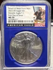 2021-W Type ONE HERALDIC EAGLE NGC MS 70 Silver American Eagle Dollar