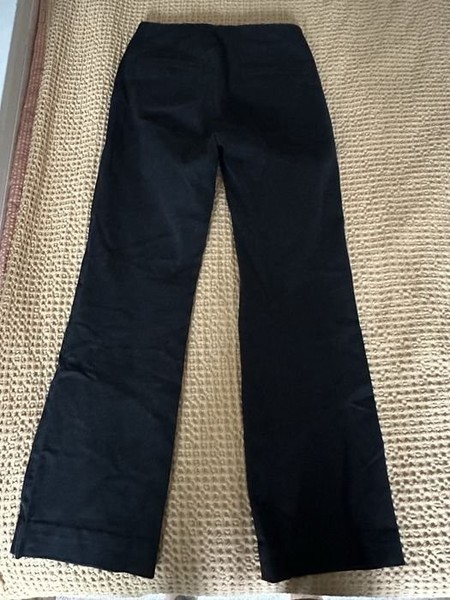 Women Arket Trousers Black Cotton 36