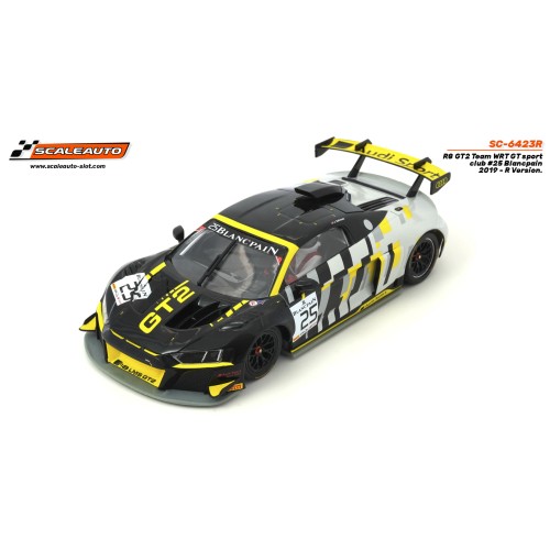 Scaleauto R8 GT2 n.25 WRT R Version Châssis Réglable et Moteur Cage Longue Circuit 1/32