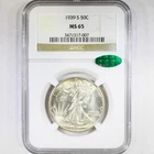 1939-S 50C NGC/CAC MS65 - Walking Liberty Half Dollar