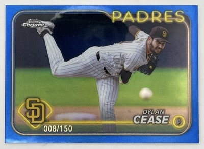 2024 Topps Chrome #224 Dylan Cease Blue Refractors #/150