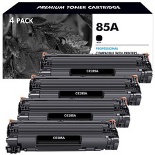 4PK CE285A Toner Cartridges for HP Laserjet 85A P1102 P1102W P1006 P1005 M1212nf