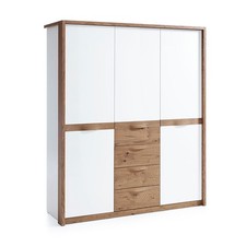 Klassische Schränke Schrank Eckschrank Kleiderschrank Holzschrank -  CM-3D