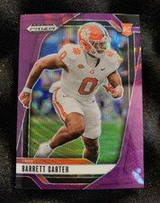Barrett Carter 2025 Panini Prizm Draft Picks Football RC Purple Wave Refractor 