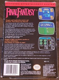 Final Fantasy (Nintendo NES, 1990), Authentic, CIB, Complete, Very Good, Tested