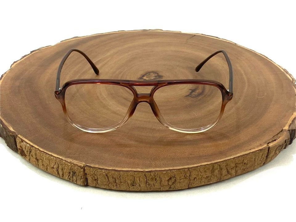 Monturas de gafas Luxottica solo pluma 1 color topo aviador 58 18 145 mm hechas en Italia Foto 2 de 4