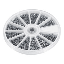 Honiwu Small Nuts and Bolts, 600Pcs Tiny Stainless Steel M1 M1.2 M1.4 M1.6